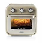 Ariete 4632 Friggitrice ad aria e forno Vintage, 1400W, 2in1, Capacità 16L, Accessori inclusi, Timer 60 minuti, Doppio vetro, Beige