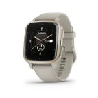 Garmin Venu Sq 2 - Music Edition, Smartwatch, Display 1,4" AMOLED, GPS, Cardio, SpO2, 25+ App Sport & Fitness, Pay, Musica, Spotify, Deezer, Amazon Music, Autonomia fino a 11 giorni (Cream Gold & French Gray)
