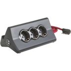 bticino S3713GBU prolunghe e multiple 2 m 3 presa(e) AC Interno Grigio
