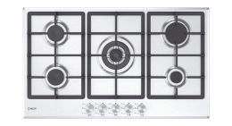 Candy Moderna CHG93WX/1 Acciaio inox Da incasso 86 cm Gas 5 Fornello(i)