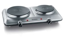 Severin DK 1014 Acciaio inox Superficie piana Piastra sigillata 2 Fornello(i)