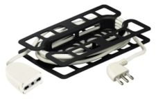 bticino 2528B prolunghe e multiple 5 m 1 presa(e) AC Nero, Bianco