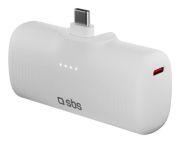 SBS TEBB5000PLUGWGRS batteria portatile 5000 mAh Bianco
