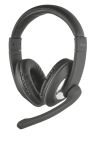 Trust 21662 cuffia e auricolare Cablato A Padiglione Musica e Chiamate Nero