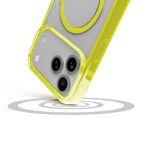 Cellularline Iconic Mag - iPhone 17 Pro Custodia trasparente con bordi colorati compatibile con ecosistema Magsafe