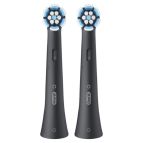 Oral-B Testine di Ricambio iO Series Gentle Care Nere, Testine Rotonde Originali, per Gengive Sensibili, 2 Testine