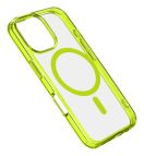 Cellularline Iconic Mag - iPhone 16 Pro Max Custodia trasparente con bordi colorati compatibile con ecosistema Magsafe