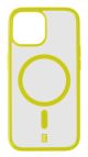Cellularline Pop Mag - iPhone 15 Custodia trasparente con bordi colorati compatibile con ecosistema Magsafe