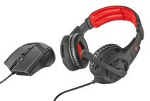Trust GXT 784 Auricolare Cablato A Padiglione Gaming Nero, Rosso