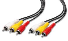 nuovaVideosuono 9/11 cavo audio 1,5 m 3 x RCA Nero, Rosso, Giallo