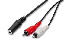 nuovaVideosuono 2/00 cavo audio 1,5 m 3.5mm 2 x RCA Nero, Rosso, Bianco