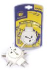 nuovaVideosuono AD003 adattatore per presa di corrente Tipo F Bianco