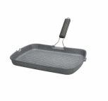 Tognana Porcellane GRILL RETTANGOLARE IN FUSIONE CON MANICO PIEGHEVOLE 34×24 cm