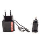 Phonix TYPC2KIT Caricabatterie per dispositivi mobili Universale Nero AC, Accendisigari Auto, Interno