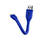 SBS TECABLELIGSHFLATB cavo Lightning 0,12 m Blu