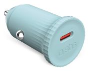 SBS TECRPD25LBGRS Caricabatterie per dispositivi mobili Universale Ciano Accendisigari Ricarica rapida Auto