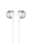 JBL Tune 205 Auricolare Cablato In-ear Musica e Chiamate Cromo, Bianco