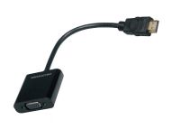Mediacom M-CVGAHDMI cavo e adattatore video VGA (D-Sub) HDMI tipo A (Standard) Nero