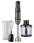 Black & Decker BXHBA1200E Frullatore ad immersione 1200 W Nero, Trasparente