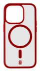 Cellularline Pop Mag - iPhone 15 Pro Max Custodia trasparente con bordi colorati compatibile con ecosistema Magsafe