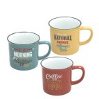 Tognana Porcellane Tazza Mug 390 CC Vintage in 3 Colori Assortiti