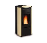 La Nordica Melinda Idro Steel 2.0 Libera installazione Pellet Nero, Crema