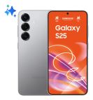 Samsung Galaxy S25 Smartphone AI, Display 6.2'' FHD+ Dynamic AMOLED 2X, Fotocamera 50MP, RAM 12GB, 256GB, 4.000 mAh, Silver shadow