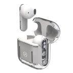 Celly SHEER Auricolare True Wireless Stereo (TWS) In-ear Musica e Chiamate Trasparente, Bianco