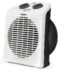 Black & Decker BXSH2000E stufetta elettrica Interno Nero, Bianco 2000 W Riscaldatore ambiente elettrico con ventilatore