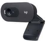 Logitech C505 Webcam HD - Videocamera USB Esterna 720p HD per Desktop o Laptop con Microfono a Lunga Portata, Compatibile con PC o Mac