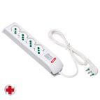 FANTON 410100AB Antibatterico prolunghe e multiple 1,5 m 4 presa(e) AC Interno Bianco