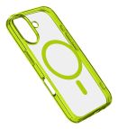 Cellularline Iconic Mag - iPhone 16 Plus Custodia trasparente con bordi colorati compatibile con ecosistema Magsafe