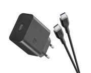 Cellularline Super Fast Charger Kit PD 45W Caricabatterie da rete USB-C 45W con cavo USB-C to USB-C