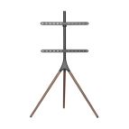 Guarnieri 397 Supporto TV a parete 165,1 cm (65") Nero, Noce
