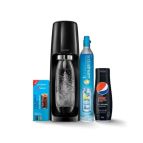 SodaStream Spirit Plastica, Polietilene tereftalato (PET) Nero