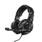 Trust GXT 411K Radius Auricolare Cablato A Padiglione Gaming Nero, Grigio, Bianco