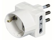 bticino S3611DBOX adattatore per presa di corrente Tipo L (IT) Tipo L (IT) + Tipo F Bianco