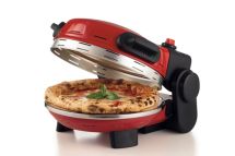 Ariete 934 Pizzeria Gourmet, Forno per pizza napoletana e calzoni, 1500W, Temperatura 400°C, 3 minuti di cottura, Pietra refrattaria rimovibile, Regolazione temperatura inferiore e superiore, Rosso