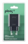 PLOOS - USB-C ADAPTER 30W - Universal Caricabatterie da rete USB-C 30W con tecnologia Power Delivery per ricarica veloce e sicura