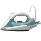 SINGER Steam Choice 1.0 Ferro da stiro a secco e a vapore Piastra in Ceramica 2200 W Colore acqua, Bianco