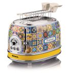 Ariete 155 Tostapane Positano, 810W, 2 fette, 6 livelli di doratura, Vassoio raccogli briciole, Funzione defrost, Espulsione automatica