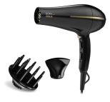 GA.MA Phon Bora Ion Gold: Griglia rivestita in olio d'argan, capelli idratati e morbidi, 2200 W, Motore Dc Ultraleggero, 6 combinazioni di temperatura e velocità, colpo d'aria fredda, inclusi 1 bocchetta e 1 diffusore