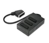 nuovaVideosuono Scart 0.5m M-F Cavo SCART 0,5 m SCART (21-pin) 3 x SCART (21-pin) Nero
