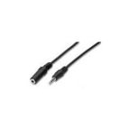 nuovaVideosuono 3.5mm 5m M-F cavo audio Nero