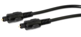 nuovaVideosuono OPT-B3 cavo InfiniBand e in fibra ottica 1 m Toslink Nero