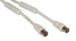 nuovaVideosuono 3 m M-F cavo coassiale Bianco